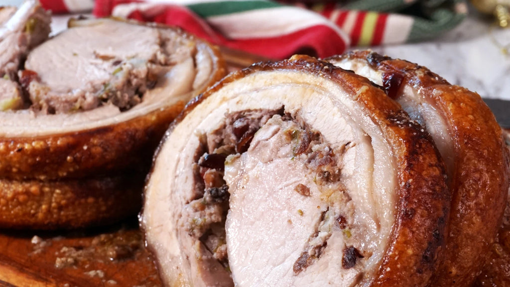 Cranberry & Apple Pistachio Stuffed Pork Loin Roasts + PERFECT FOR XMAS !